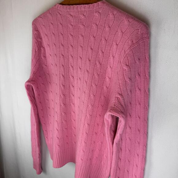 Polo Ralph Lauren pink cable-knit sweater - Medium - Picture 6 of 8